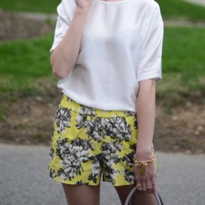 J crew factory pull on boardwalk shorts yellow 0